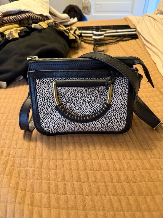 Handbags - Fossil Ryder Mini Satchel with Spotted Cow Hide